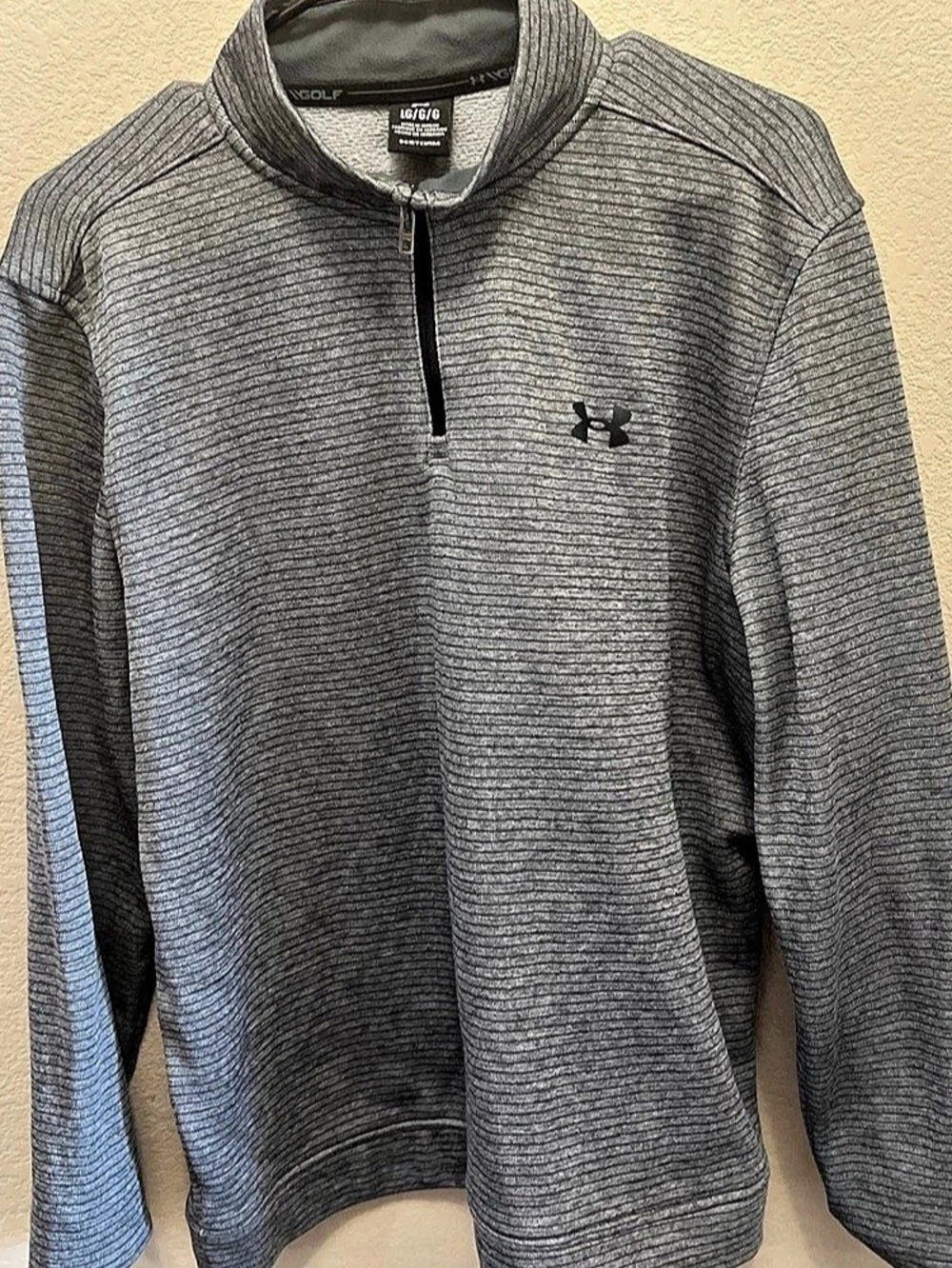 Under Armour Storm Golf SweaterFleece 1/4 Zip Pullover Gray Large